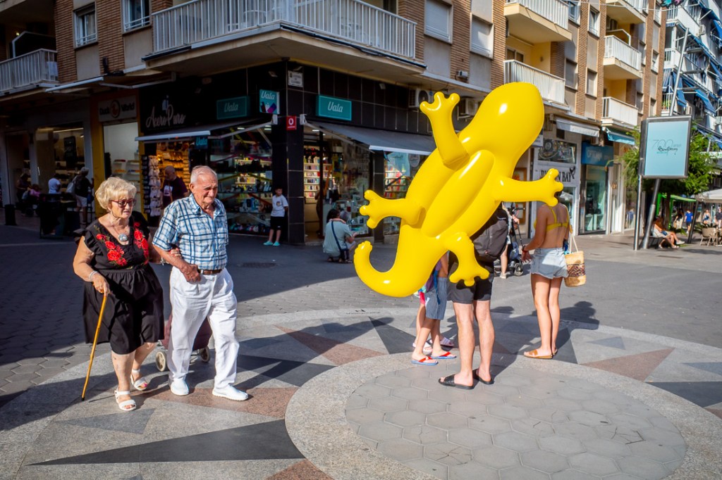 Candid street photography in Benidorm, Spain.