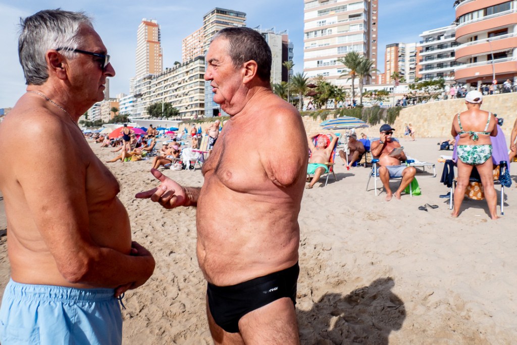 Candid street photography in Benidorm, Spain.
