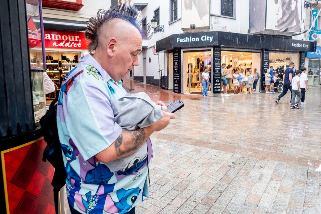 Candid street photography in Benidorm, Spain.