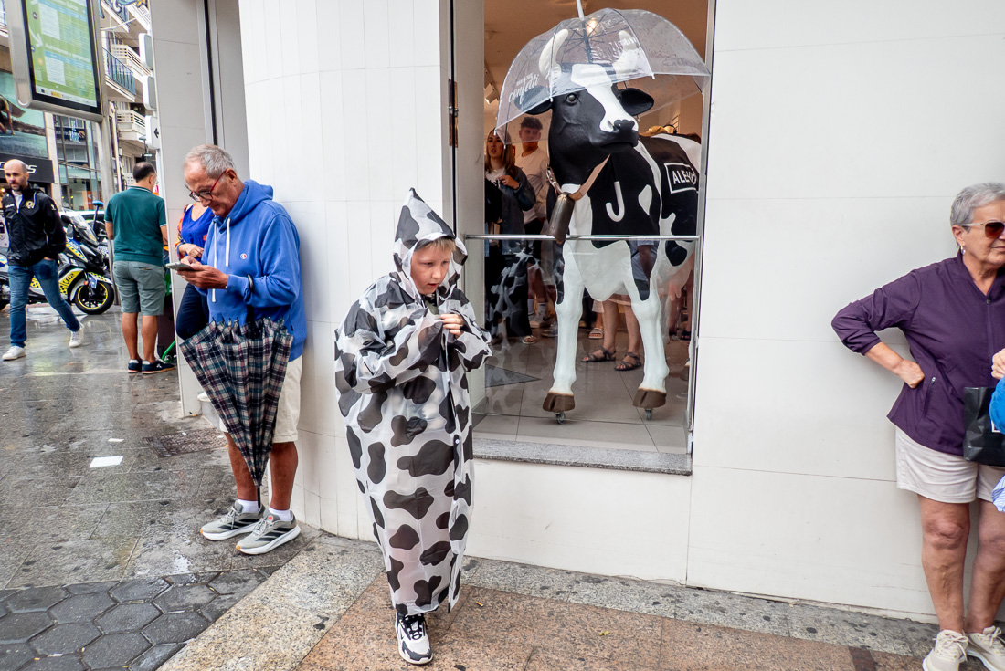 Candid street photography in Benidorm, Spain.