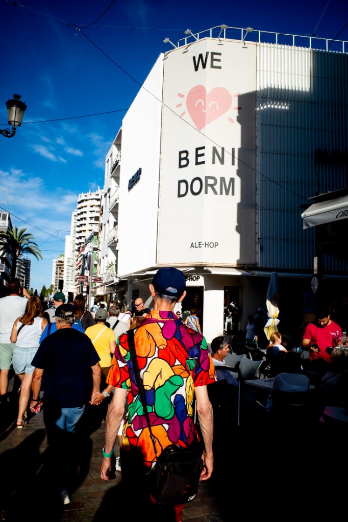Candid street photography in Benidorm, Spain.