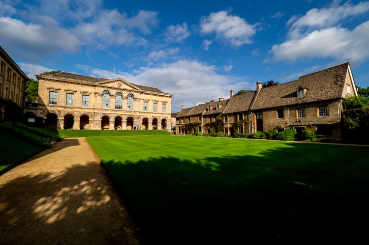 A view of Worcester College in Oxford.